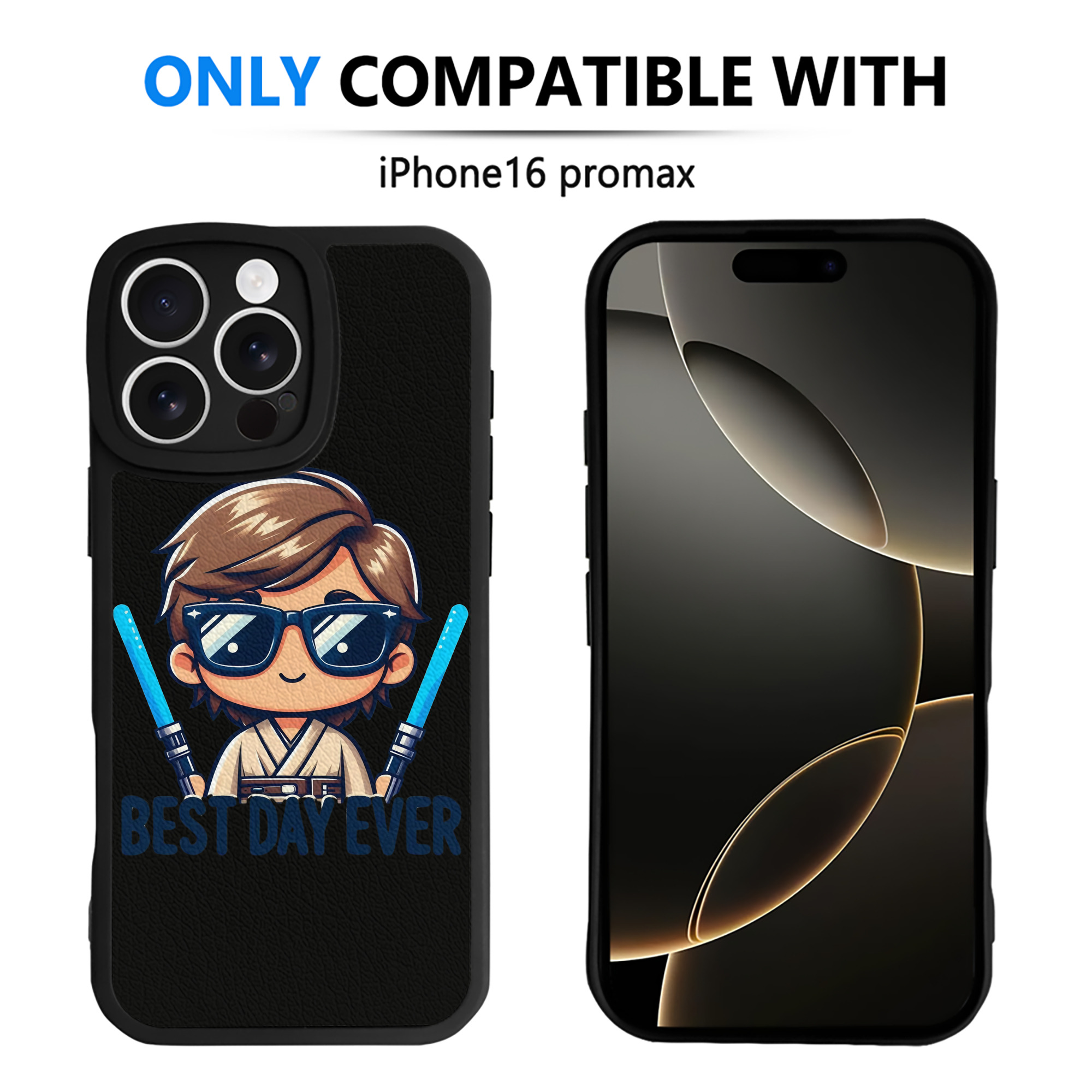 （画像用） スター・ウォーズ Star Wars 【iPhone 16シリーズ対応】シリコンスマホケース（レザー調） 材質：シリコン